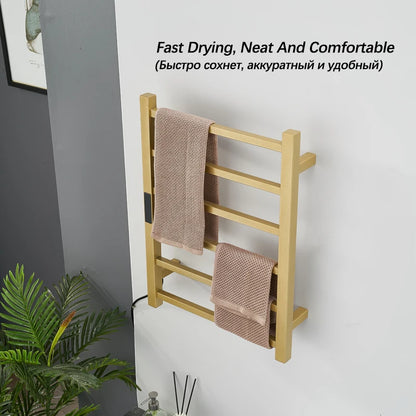 Bathroom Gold Electric Towel Rail