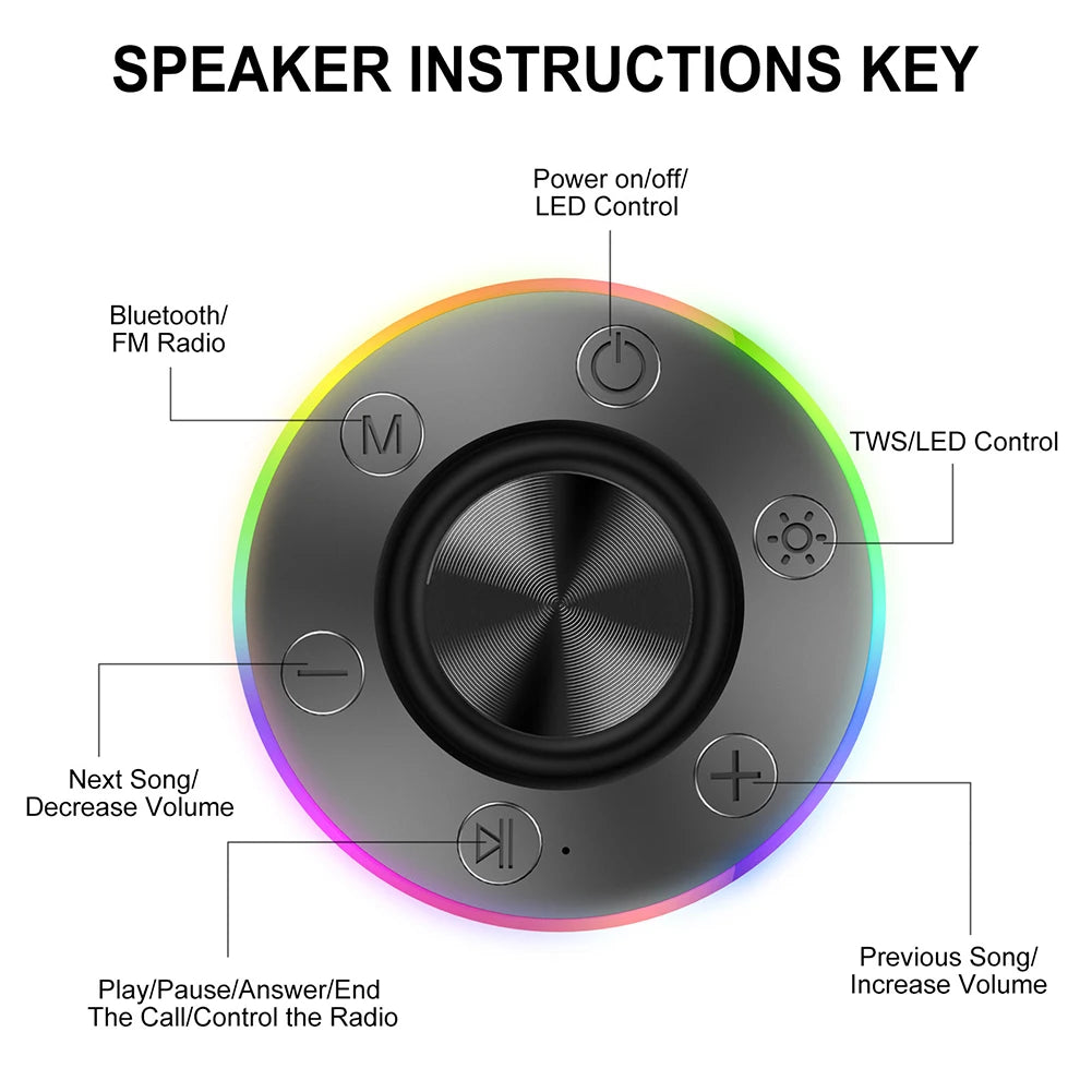 Mini Bluetooth Speaker Shower Speaker