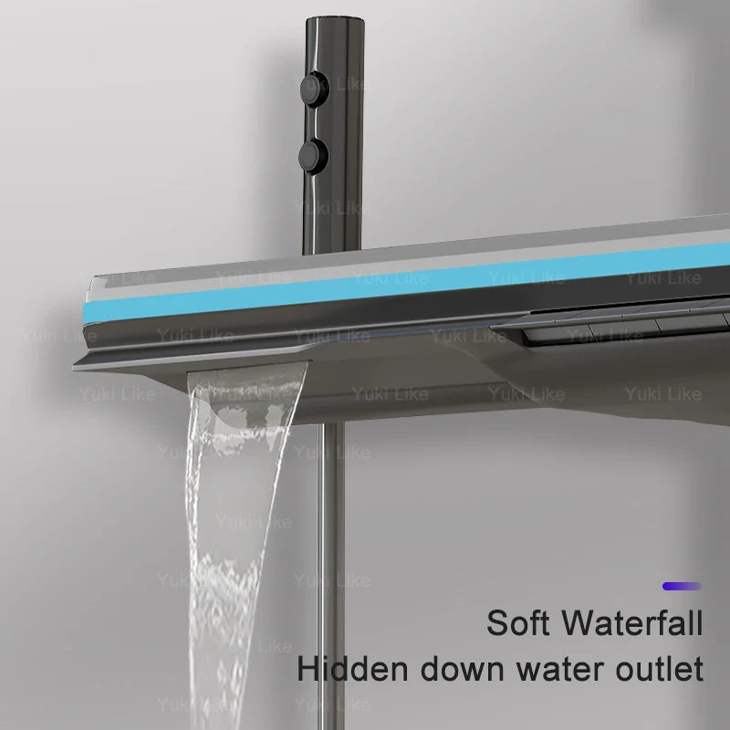 Digital Smart Grey Shower Set