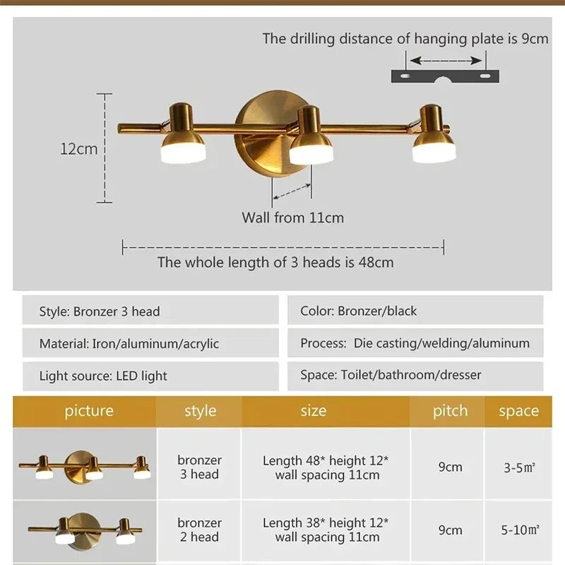LED Modern Mirror Front Light
