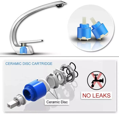 Deck Mounted Cold and Hot Basin Faucet