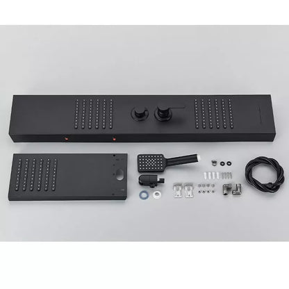 Matte Black LED Shower Panel