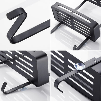 Black Hanging Bath Shelves Bathroom Organizer