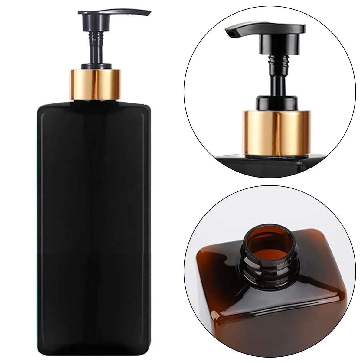 Refillable Shampoo and Conditioner Bottle Dispenser