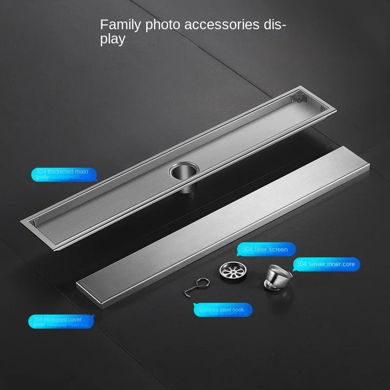 Invisible Tile Floor Drain Brshed