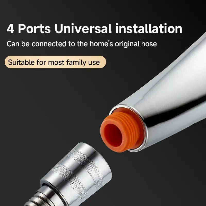 300 Holes Pressurized Showerhead Hand Hold