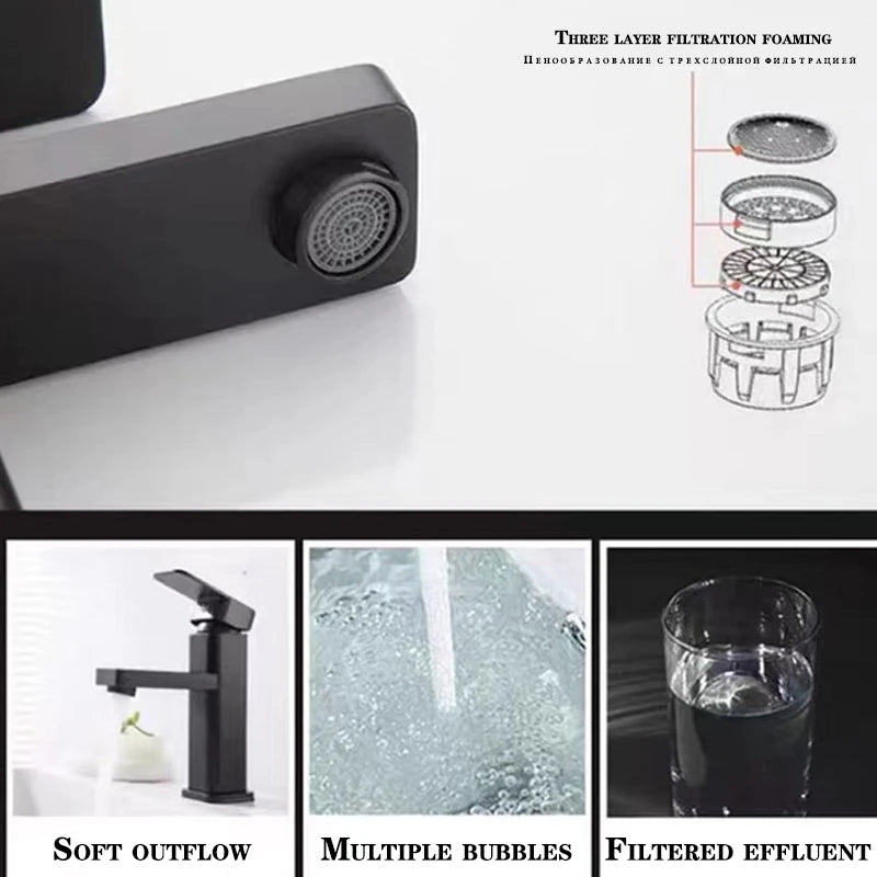 LED Intelligent Digital Display Bathroom Basin Faucet