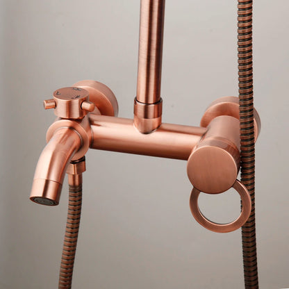 Antique Copper Bathroom Shower Set