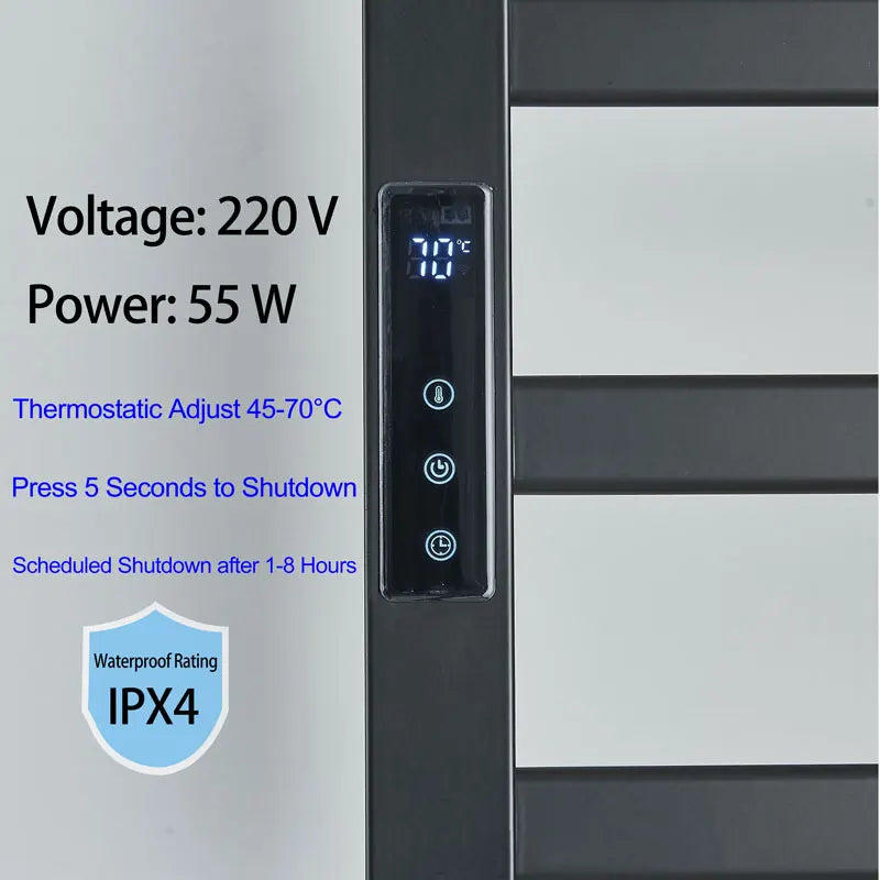 Bathroom Electric Towel Rack Thermostatic
