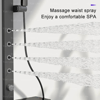 Digital Smart Grey Shower Set