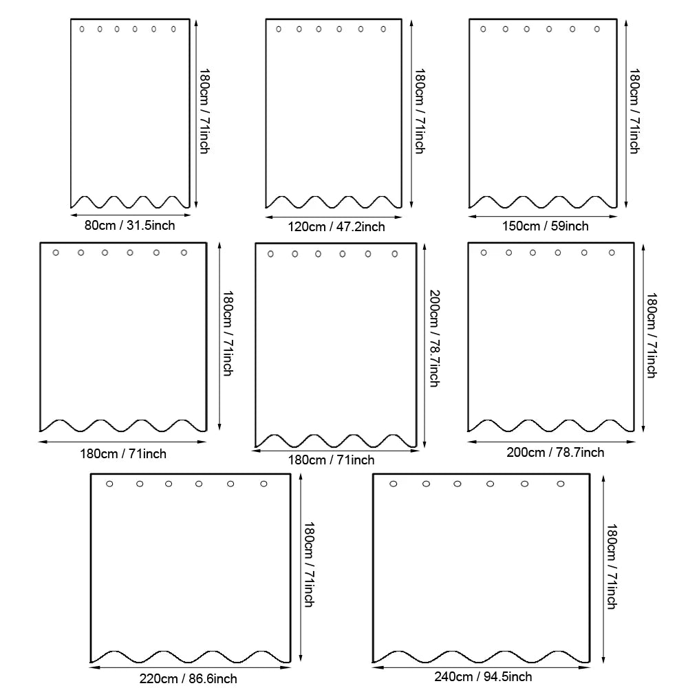 PEVA Pebble Shower Curtain