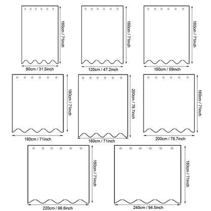 PEVA Pebble Shower Curtain