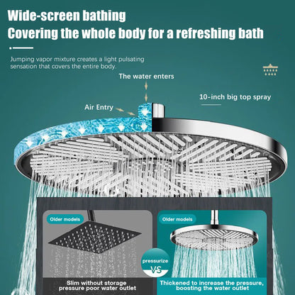 10inch Big Panel Rainfall Shower