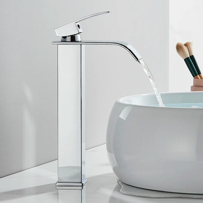 Waterfall Chrome Bathroom Basin Faucet
