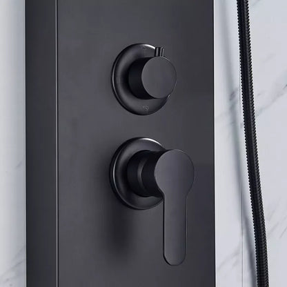 Matte Black LED Shower Panel