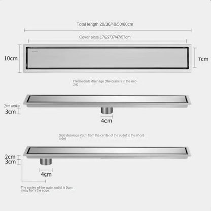 Invisible Tile Floor Drain Brshed