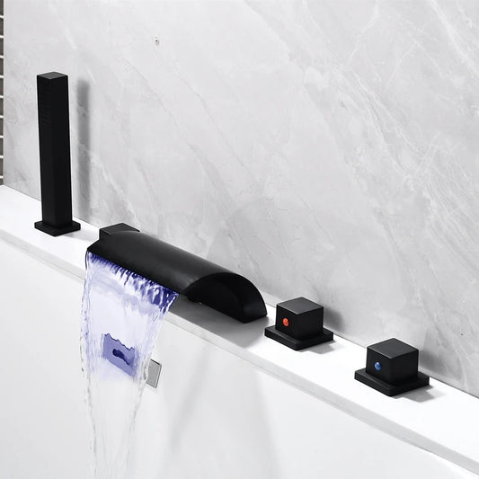 LED Waterfall  Bathtub Faucet