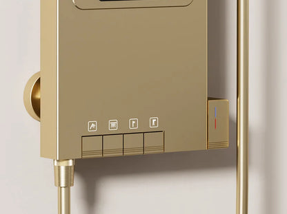 Intelligent digital display, bathroom, shower screen, rain shower set, golden home