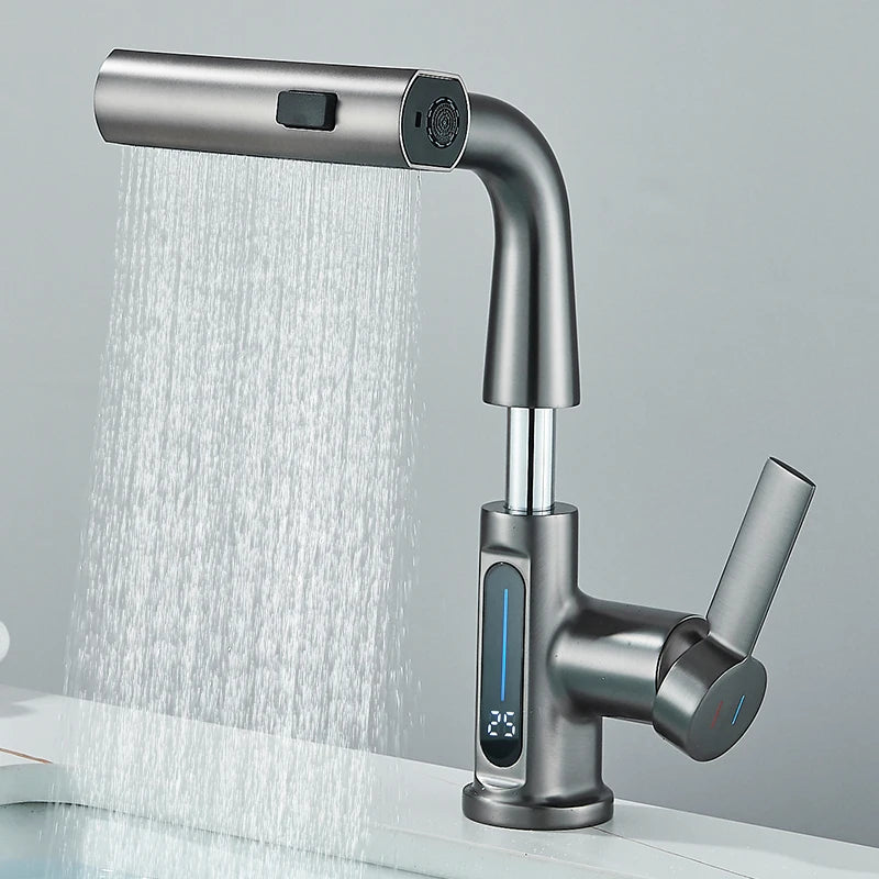 Temperature Digital Display Basin Faucet