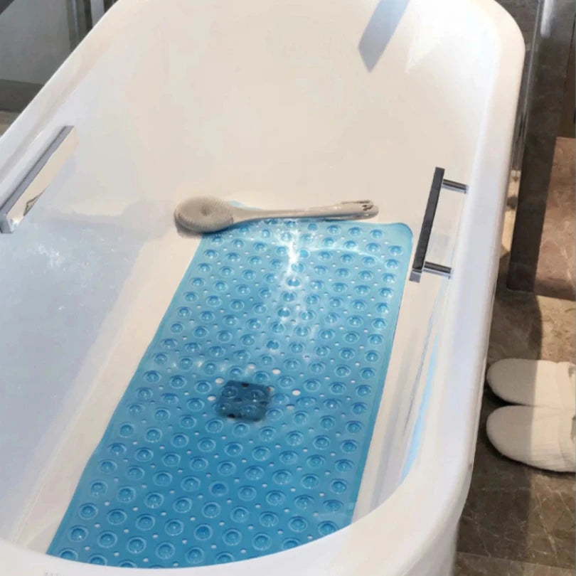 non-slip bathtub mat shower mat  with drain holes and suction cups machine washable household bathroom shower carpet bathroom