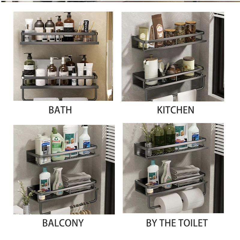 Bathroom Shelf Makeup Storage Organizers