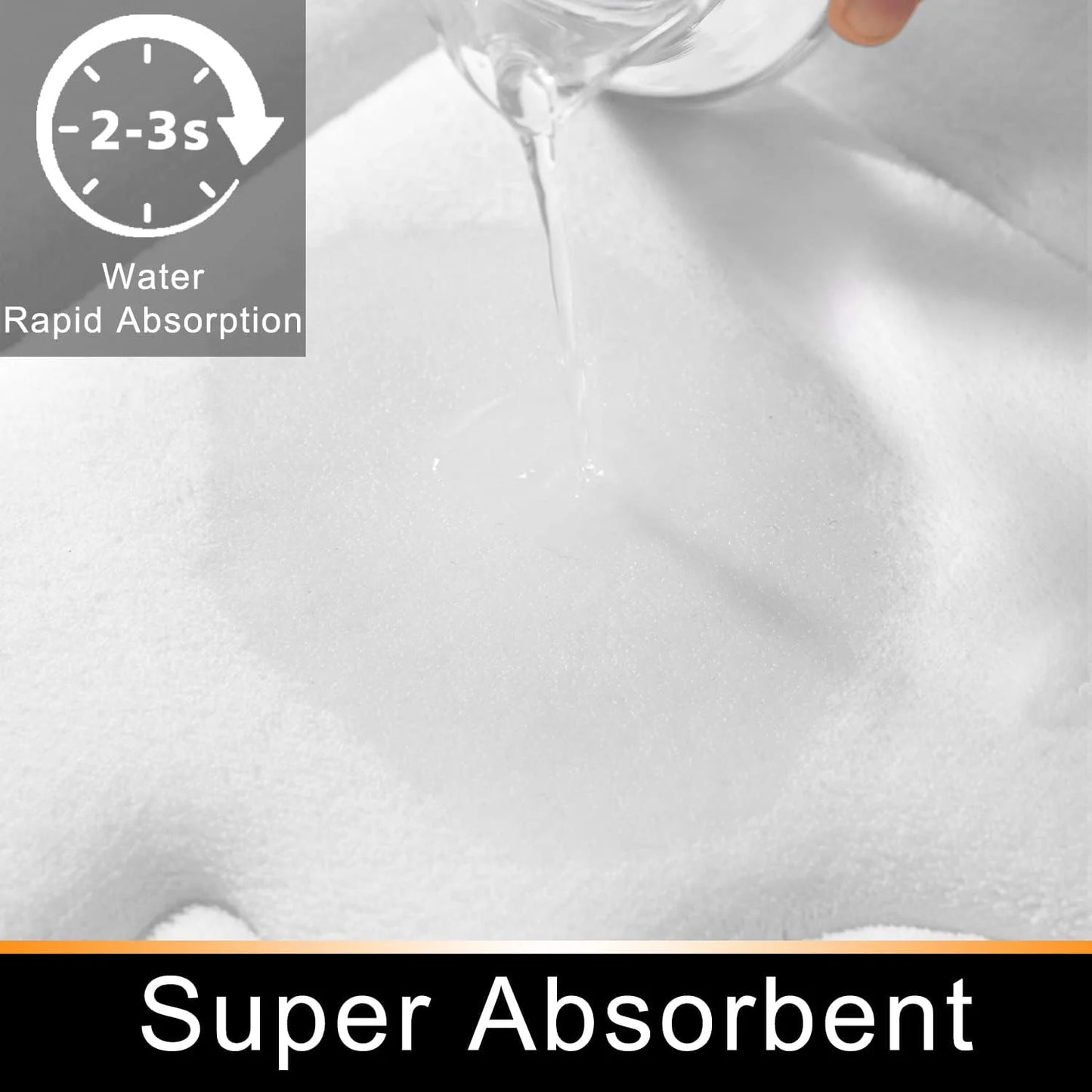 Bathroom anti slip floor flannel mat