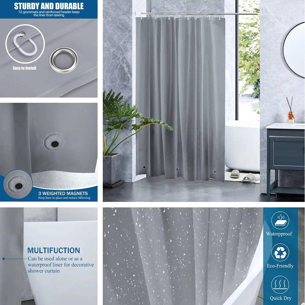 Clear Shower Curtain Waterproof