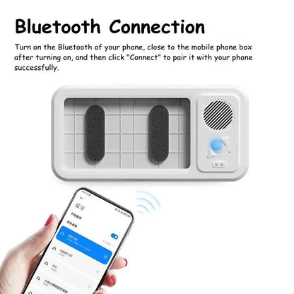Shower Phone Holder with Bluetooth Speaker for Shower Bathroom