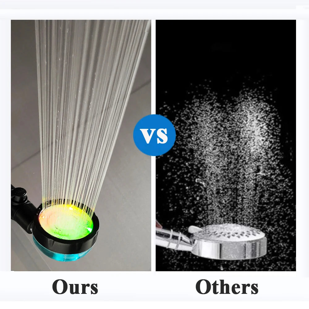 LED Digital Temperature Display Shower Head