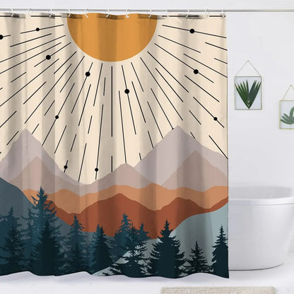 Bohemian shower curtain