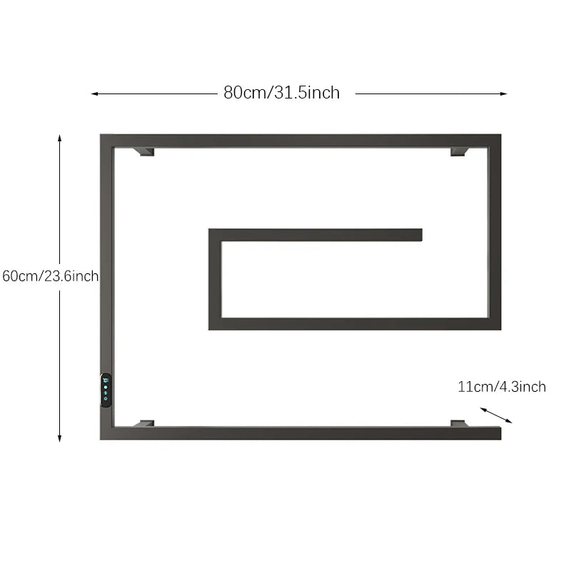 Concealed Installation Electric Heated Towel Holder