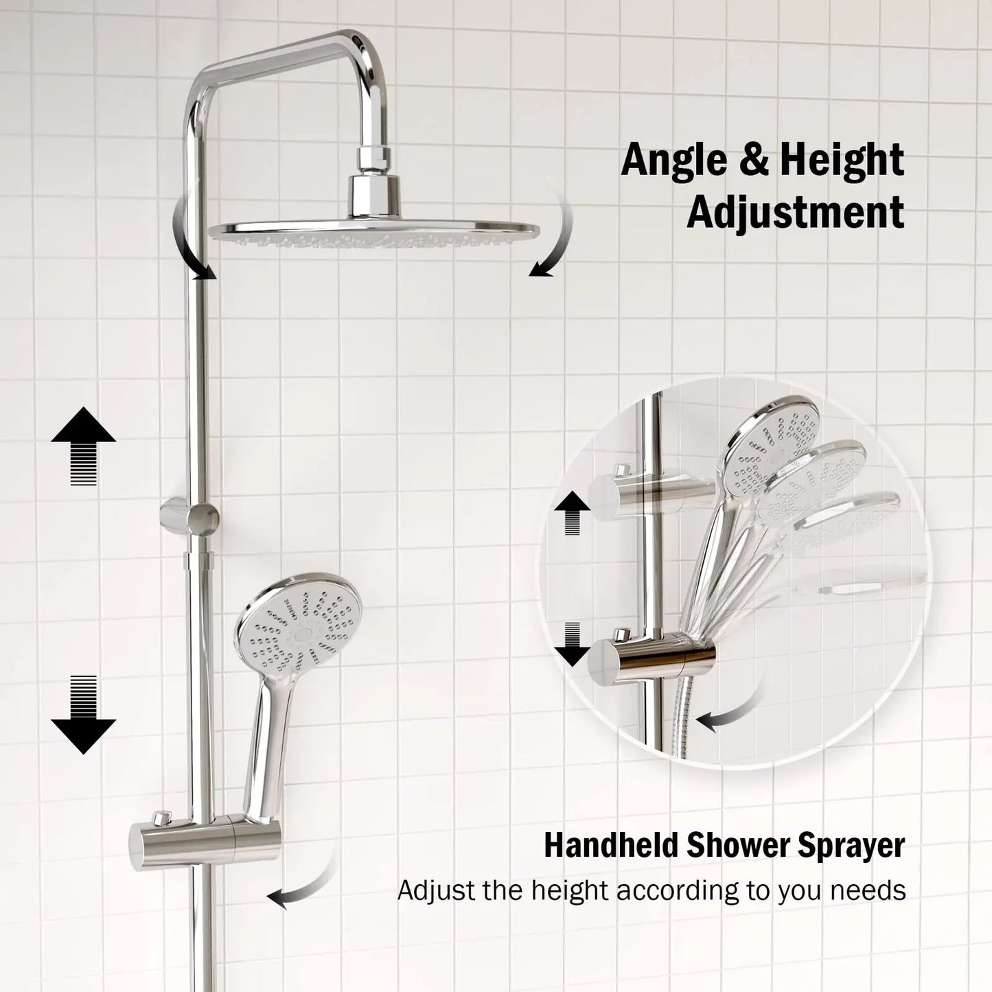 Bathroom Rainfall Shower Kit