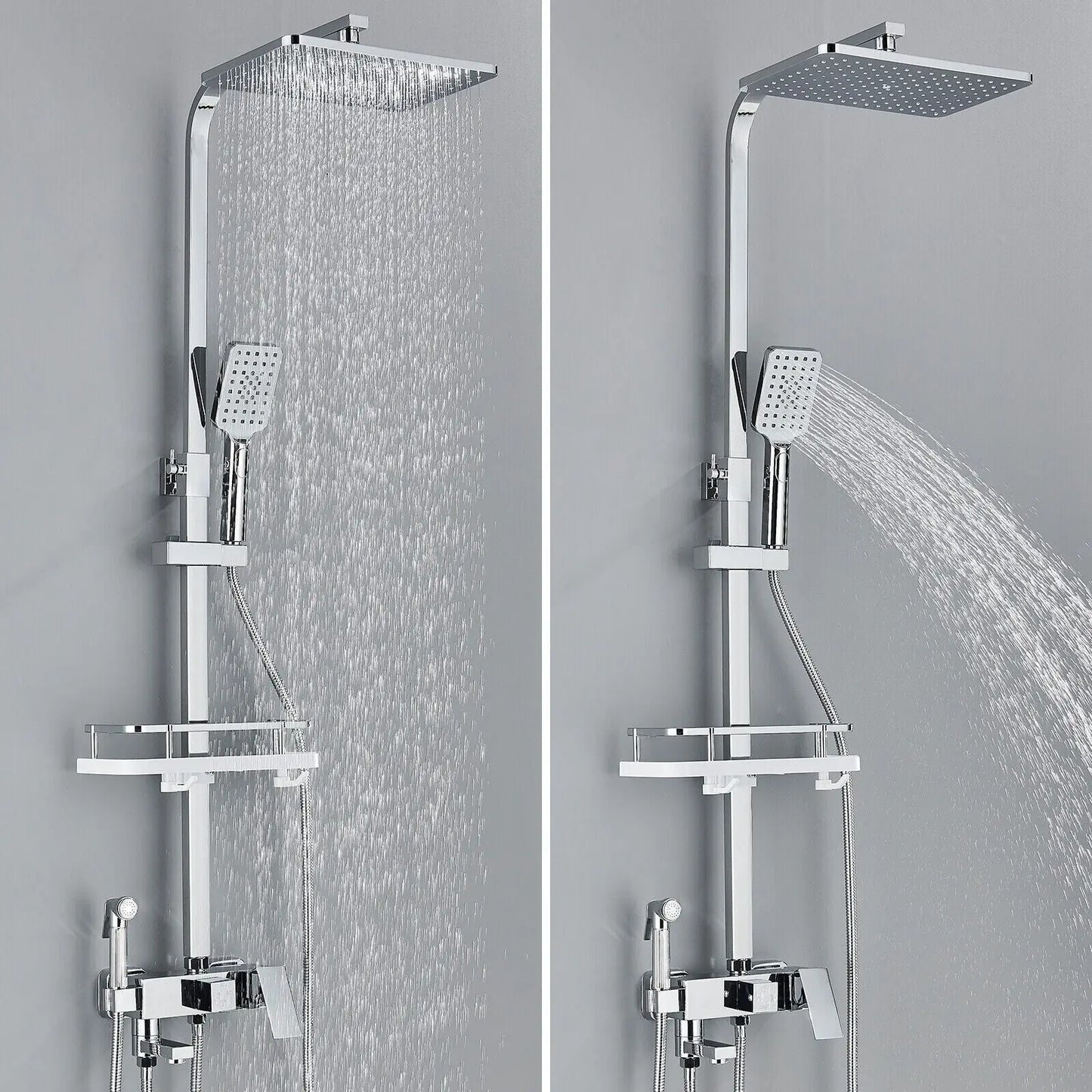 Chrome Brass Shower Faucet Set
