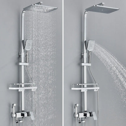 Chrome Brass Shower Faucet Set