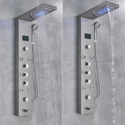 LED Light Bathroom Shower Faucet Set