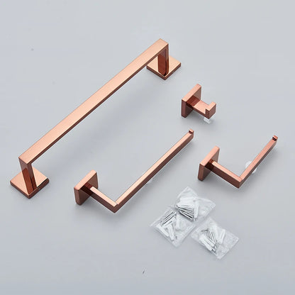 Bathroom Rose Gold Hardware Set Stainless Steel