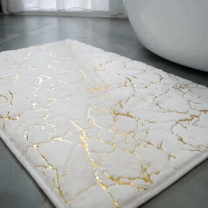 Bath Mat Modern Living Room Area Small Rug Washable Bedroom doormat Bathroom Rectangle Non Slip Toilet Floor Faux Mat