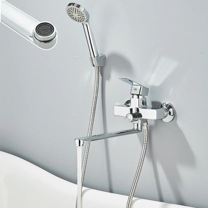 Wall Mounted Bathtub Faucet With Shower hand Held