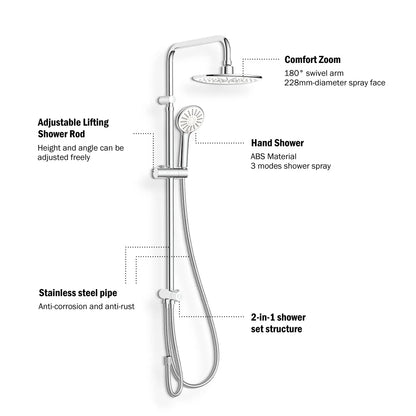 Bathroom Rainfall Shower Kit