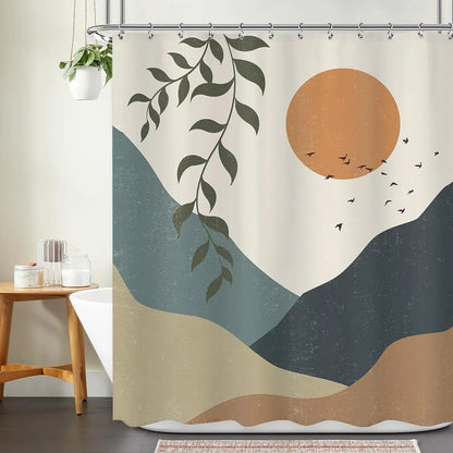 Bohemian shower curtain