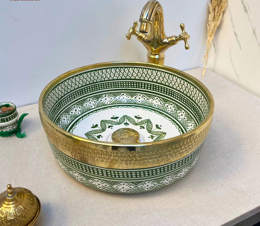 Handmade Moroccan Ceramic Sink - Bella