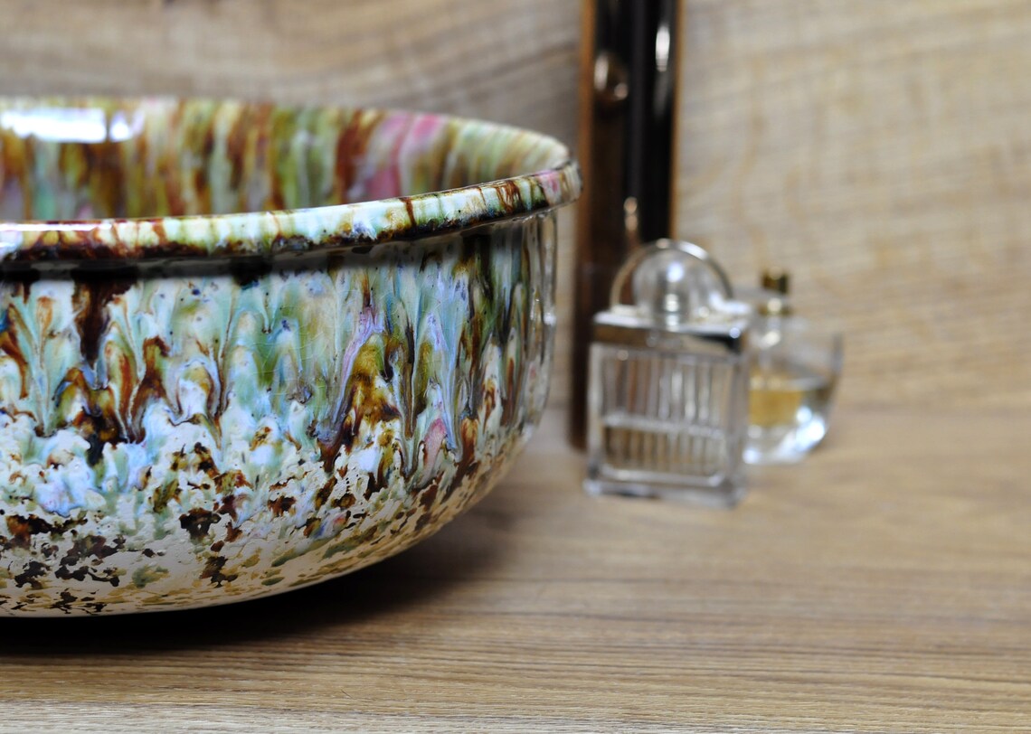 Keramische Wastafel multi kleur