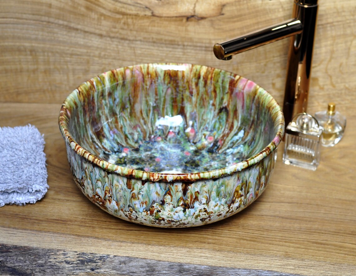 Keramische Wastafel multi kleur