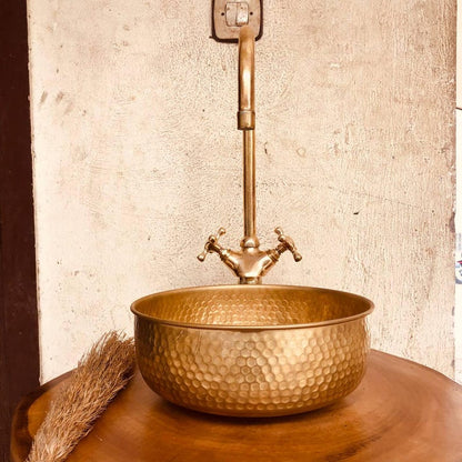 brass Bathroom Sink Engraved Vessel With Antique Design, Hand Hammered Vessel, Moroccan pristine, Handcrafted Sink, Ottoman style basin