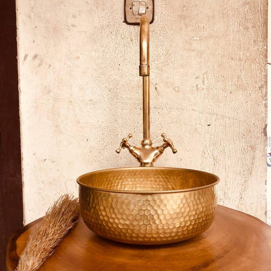 brass Bathroom Sink Engraved Vessel With Antique Design, Hand Hammered Vessel, Moroccan pristine, Handcrafted Sink, Ottoman style basin