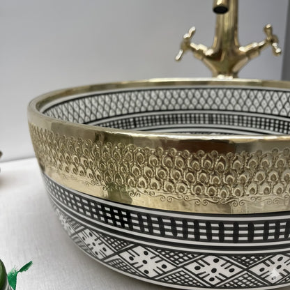 Handmade Moroccan Ceramic Sink - Bella